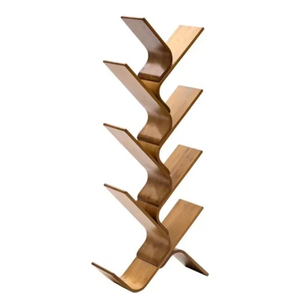 Shelf Filing Curved Bookshelf Wooden Decor Corner Industrial Bookshelf Minimalist Bedroom Estante Para Livros Furniture
