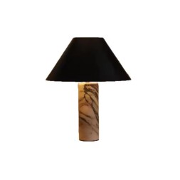 Italian Natural Marble Table Lamp Designer Creative Minimalist Living Room Bedroom Japanese Wabi-sabi Style Bedside Lamp