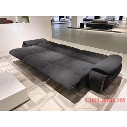 Convertible Lounge Sofa Bed Deep Seat Fabric Couch extendable Recliner sofa Modular Sectional Sofa Living Room Home Furniture