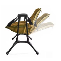 Outdoor folding rocking chair, aluminum alloy chair, portable camping recliner