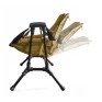 Outdoor folding rocking chair, aluminum alloy chair, portable camping recliner