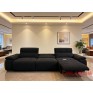Convertible Lounge Sofa Bed Deep Seat Fabric Couch extendable Recliner sofa Modular Sectional Sofa Living Room Home Furniture