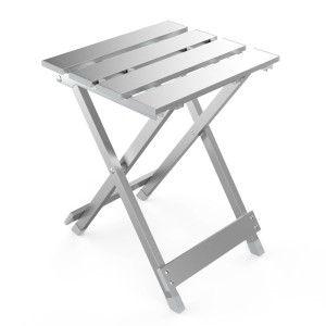 Lightweight Aluminum Alloy Folding Stool: Sturdy, Durable, and Stylish Outdoor Stool for Fishing and Camping